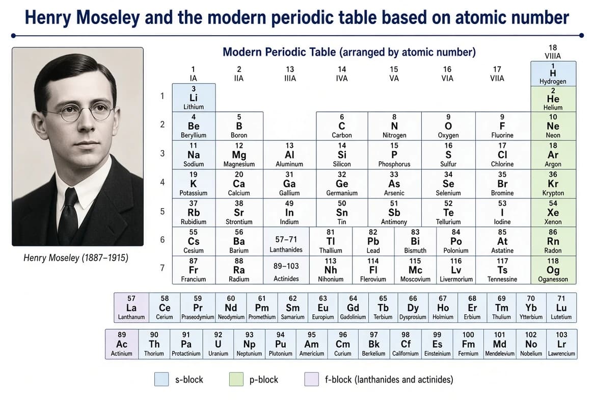 Henry Moseley and the Periodic Table